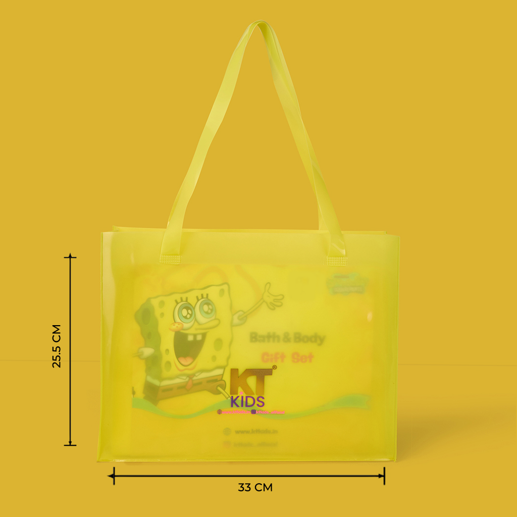 Gift Set ~ Hair Care For Girls 8–12 Years | Shampoo + Conditioner / Protein Cream + Hair Serum + Sun-Protection Hair Spray + Yellow Gift Bag + FREE Keychain