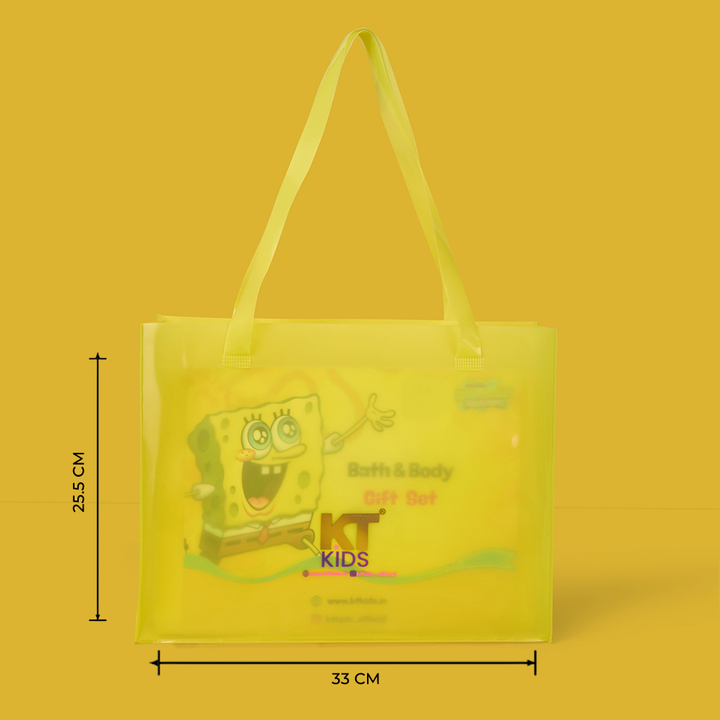 Gift Set ~ Hair Care For Girls 8–12 Years | Shampoo + Conditioner / Protein Cream + Hair Serum + Sun-Protection Hair Spray + Yellow Gift Bag + FREE Keychain