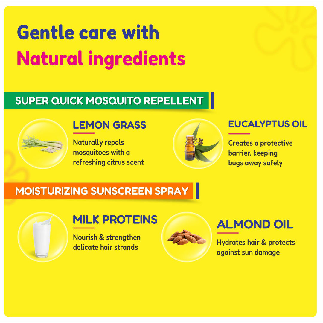 Outdoor Protection Combo | Super Quick Mosquito Repellent + Moisturizing Sunscreen Spray