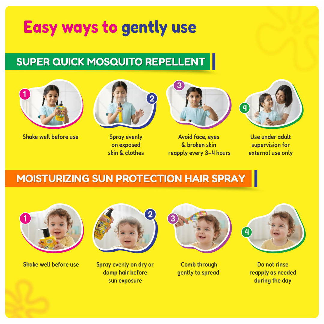 Outdoor Protection Combo | Super Quick Mosquito Repellent + Moisturizing Sunscreen Spray