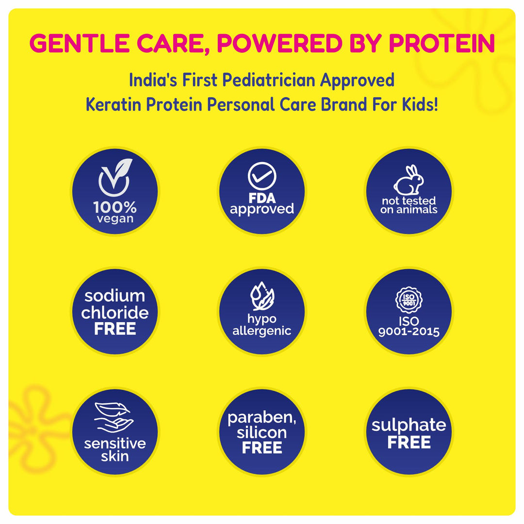 Haircare Trio Combo | Gentle Cleansing Shampoo Boys Age 3-7years + Conditioner / Protein Haircare Cream + Hair Leave-In Serum