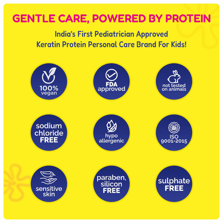 Haircare Trio Combo | Gentle Cleansing Shampoo Boys Age 3-7years + Conditioner / Protein Haircare Cream + Hair Leave-In Serum